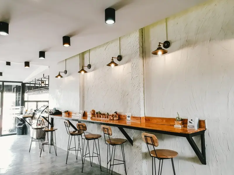 cafe minimalis modern