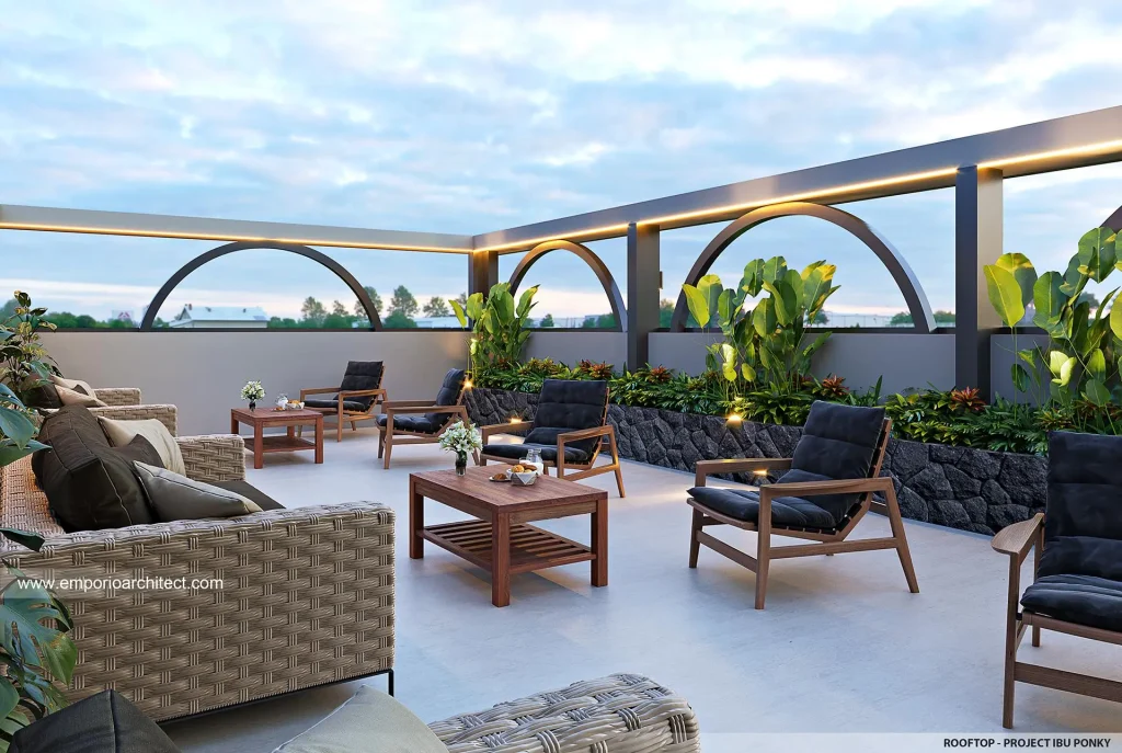 cafe rooftop modern